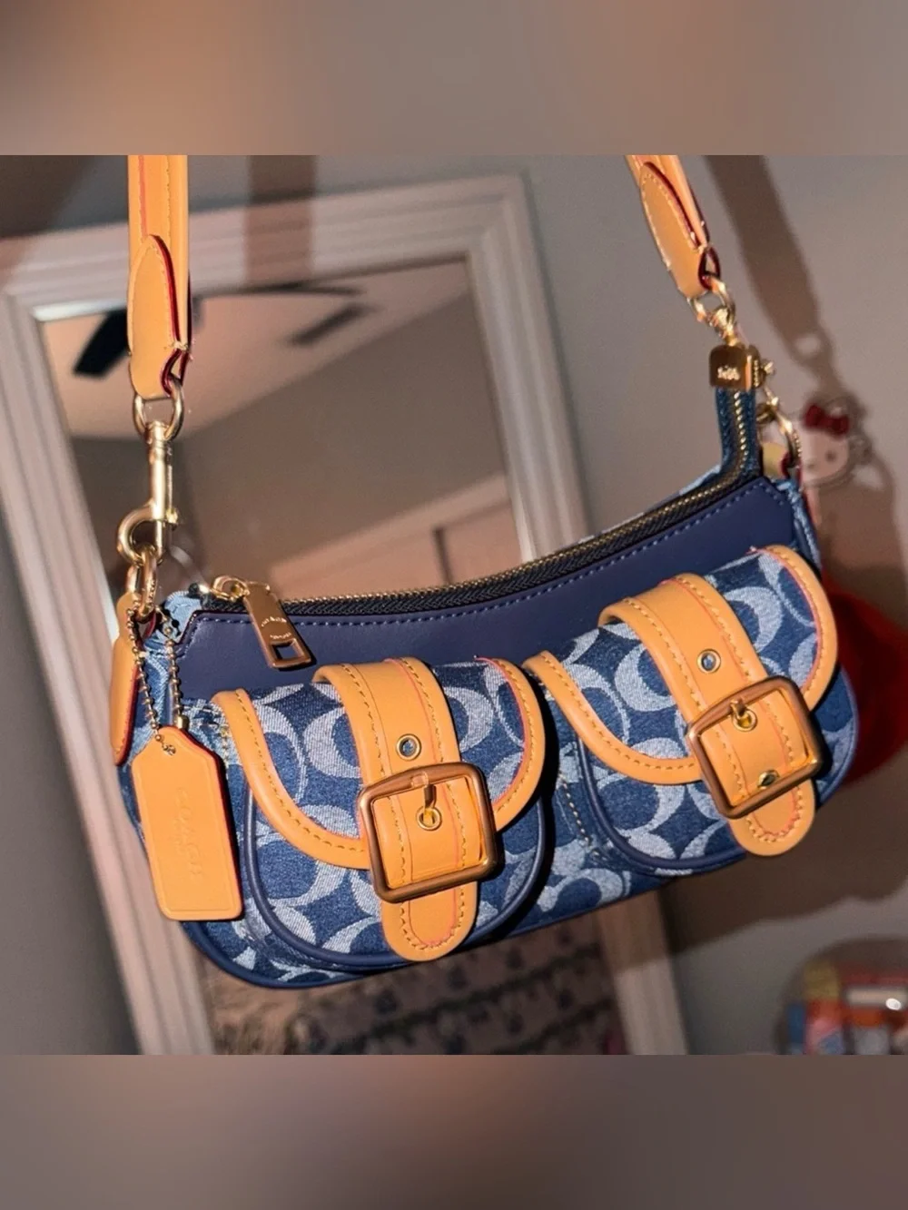 Coach Ashton denim bag Shoulder strap
